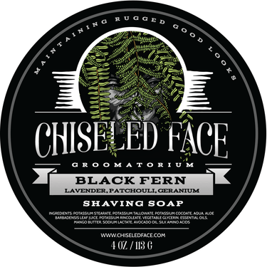 Black Fern – Shaving Soap - Chiseled Face